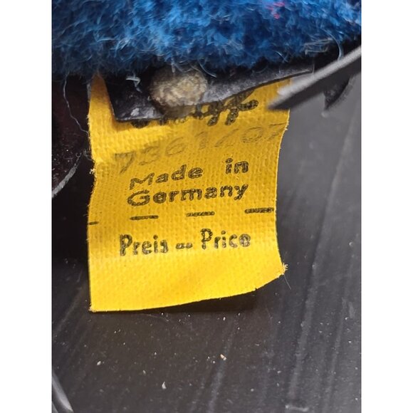 Steiff Woolen Blue Coral Fish 1977  7361/07 ID Button and Tag 3.5in Vintage - Picture 6 of 10